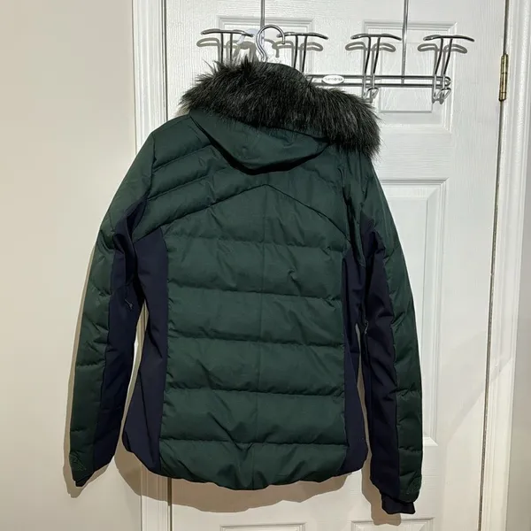 Salomon Stormcozy Puffer‎ Ski Snow Boarding with removable hood or fur trim L - Image 5
