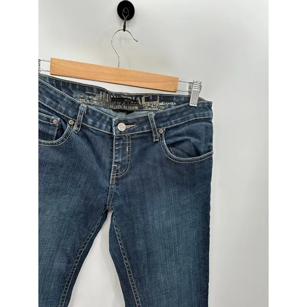 Oakley Dark Wash Blue Cotton Blend Bootcut Denim Jeans‎ Women's Size 6 - Image 4