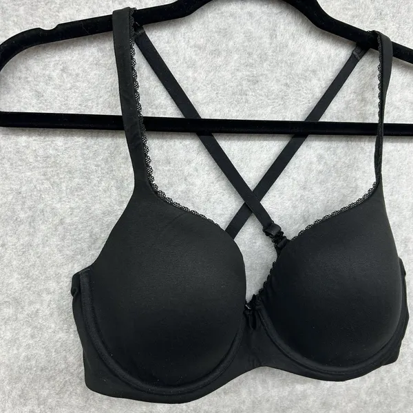 Victoria’s Secret Body by Victoria Black Lined Demi Underwire Bra 36D - Image 3