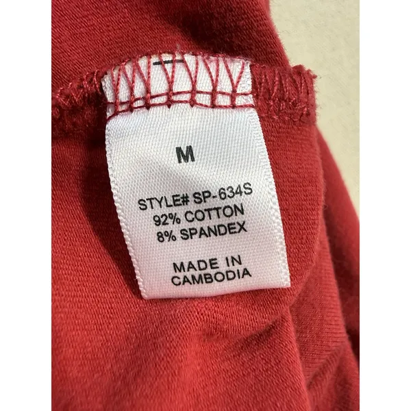 Zenana Signature Red High Rise Flare Leggings Size M (E34) - Image 8