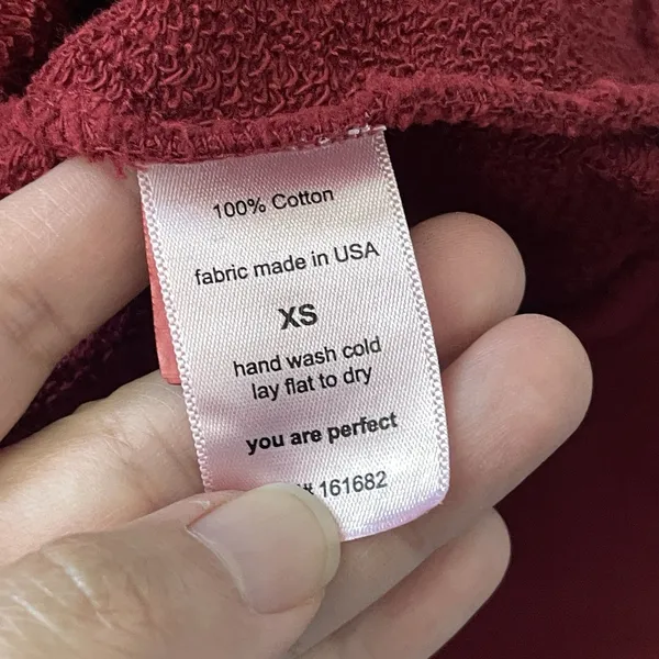 perfectwhitetee Crewneck Sweatshirt french terry cotton tyler womens Red xsmall - Image 5
