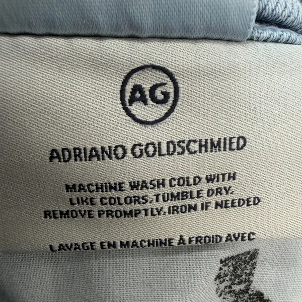 AG Adriano Goldschmied Saige High-Rise Wide-Leg Crop Denim Jeans Size 29 - Image 12