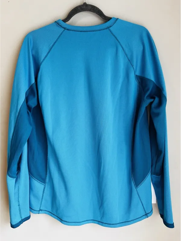 LL Bean Mid Weight Pullover Long Sleeve Crewneck Top XL Blue Base Layer - Image 8