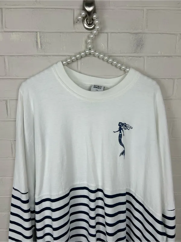 Spirit Jersey “Nauti Girl” Striped Nautical Long Sleeve Top Size XXL - Image 6