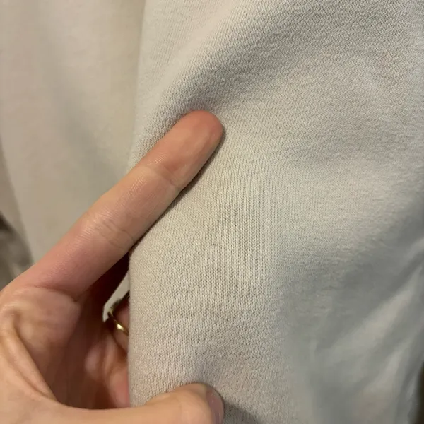 Abercrombie & Fitch Cream Crewneck Sweatshirt - Image 6