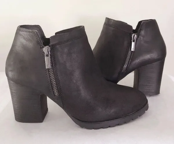 Lucky Brand Black Leather Ankle Boots - Image 5