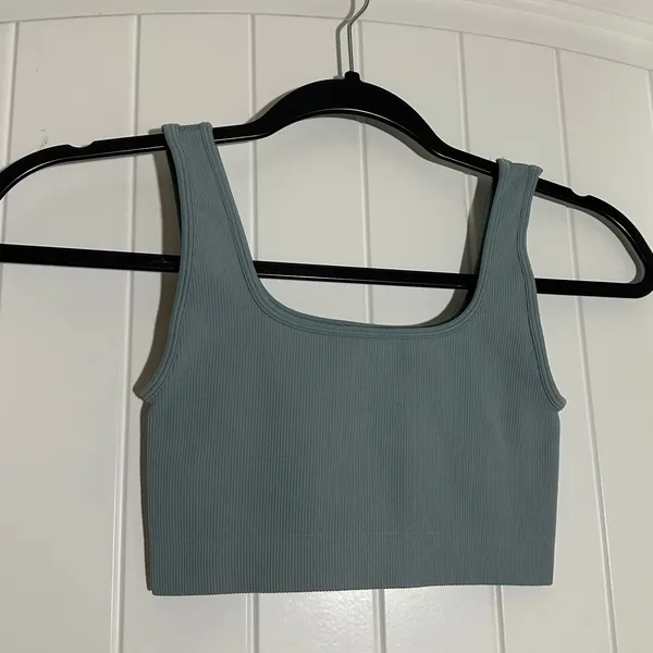 SET ACTIVE | SculptFlex Box Cut Sports Bra Rain Blue | Women's S‎ - Image 3