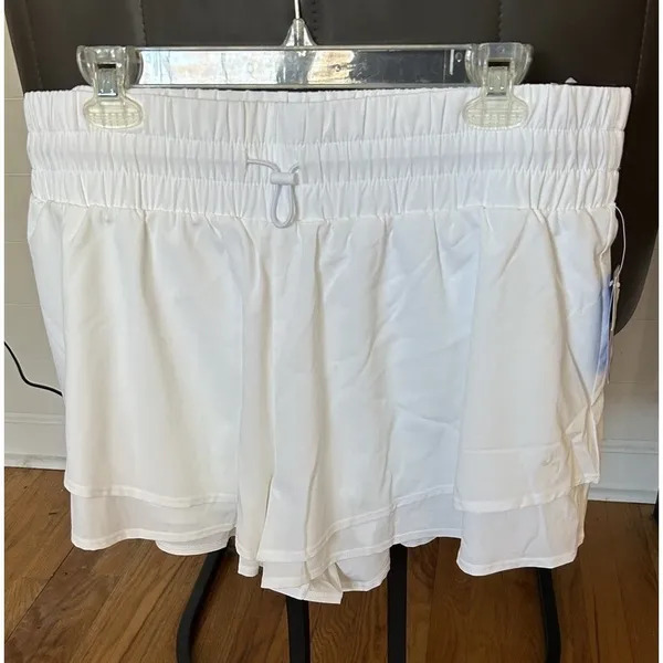 JoyLab Women's High‎ Rise Shorts - White Size Extra Large NWT - Image 2