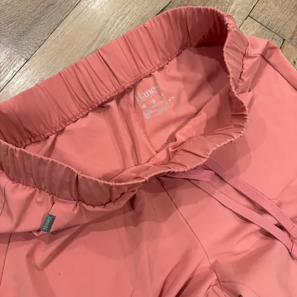 Hanes Comfort Fit Women's Scrub Joggers in Rose Pink, Size Medium - Image 9