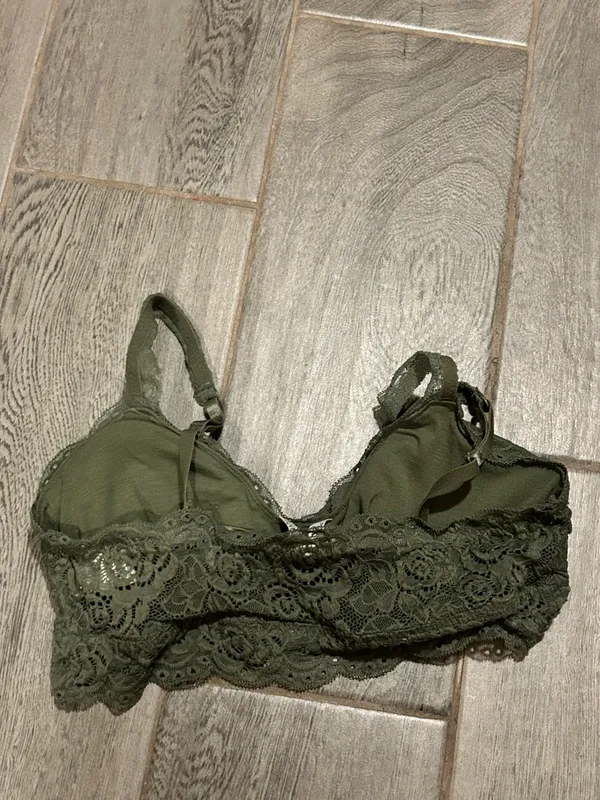 Mudd Olive Lace Wireless Bralette - size medium - Image 2