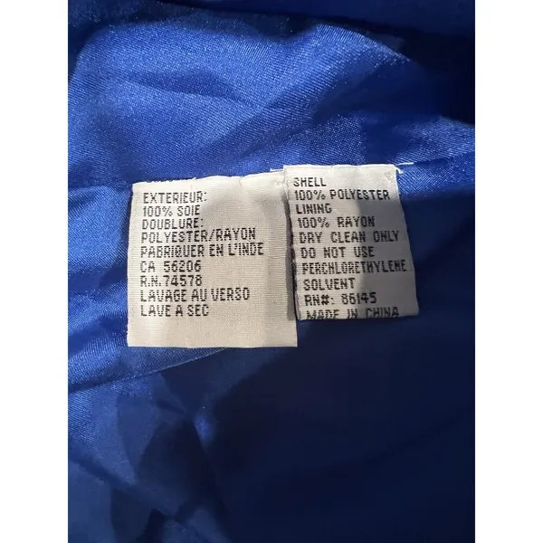 Cecily Brown Blue and Purple Sequin Strapless Prom Gown Formal Party Dress M - Image 10