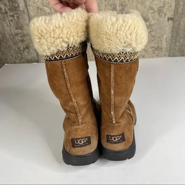 Ugg Ultimate Cuff Shearling Boots Size‎ 6 - Image 3
