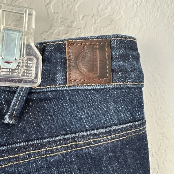 VTG U by‎ Yanuk Flared Bootcut Blue Jeans 28 Dark Wash 90s - Image 11