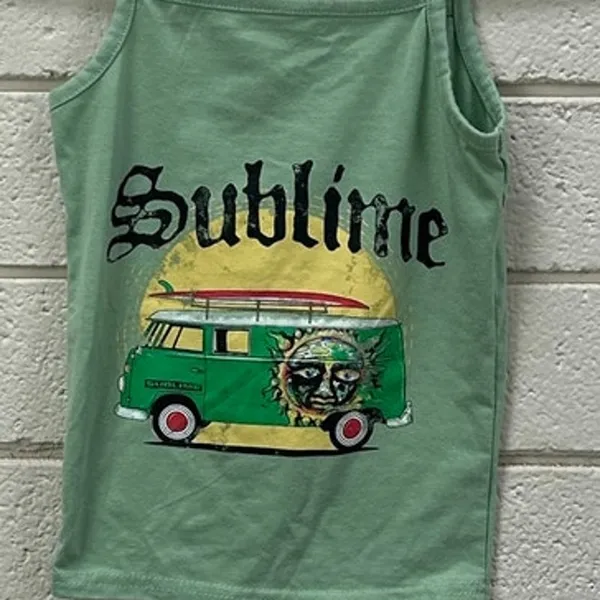 Sublime Band Green Tank size XS - Image 3