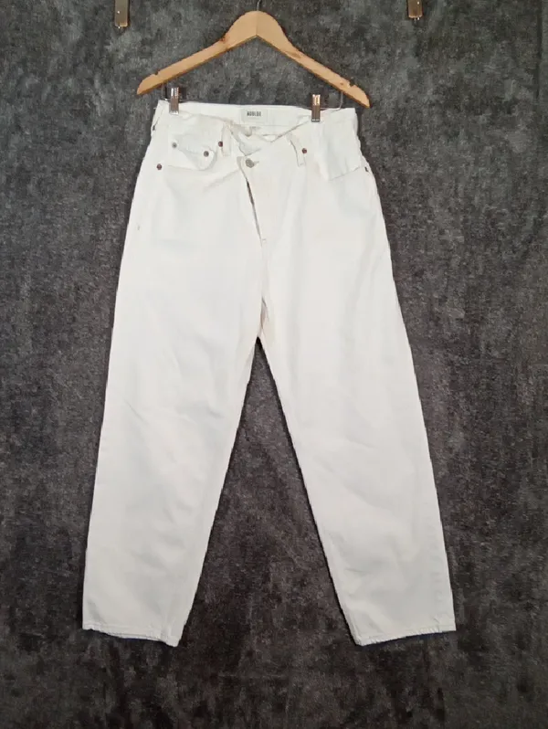 Agolde Criss Cross Organic Cotton Criss Style Paste Color Baggy High Rise Womens - Image 3