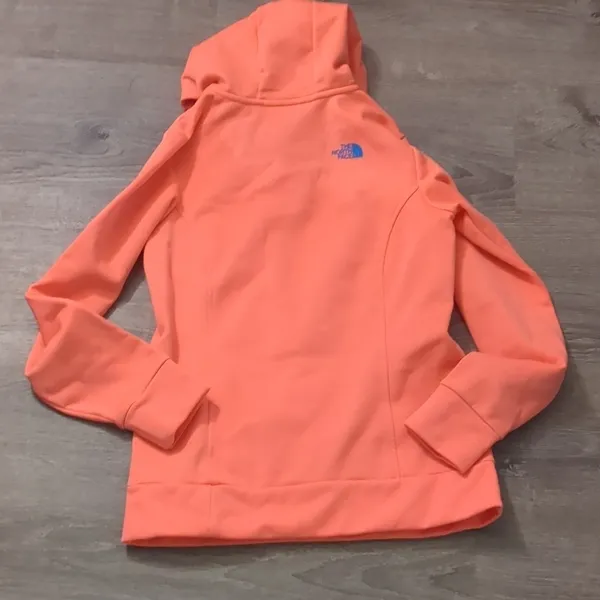 The North Face Orange and Blue Hoodie Size Small - Image 5