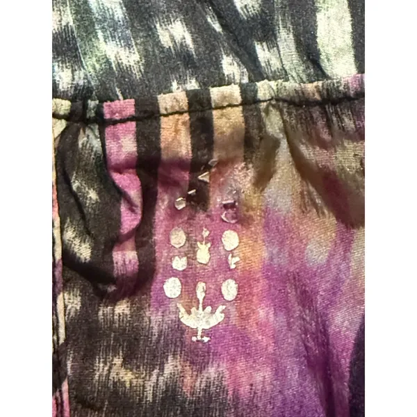 FP Free People Movement Printed Athletic Shorts Size large High Rise Flowy - Image 5