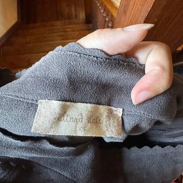 Altar’d State Faux Suede Scallop Mini Skirt Size XS - Image 4
