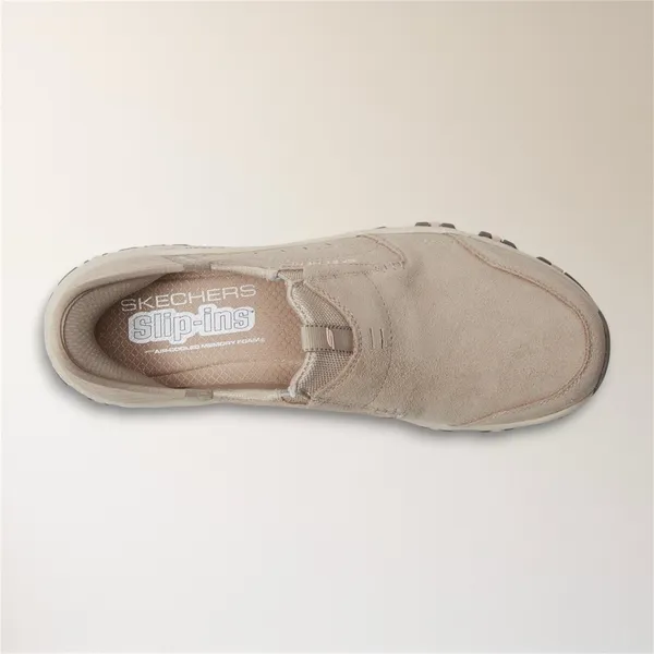 Skechers Slip Ins Hillcrest‎ Sunapee Trail Taupe Suede Shoes Women's 8 Hiking - Image 5