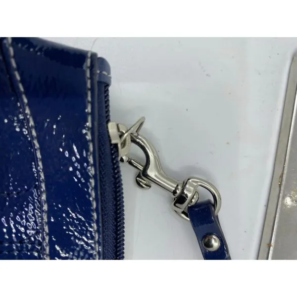 Coach Women's Blue Zipper Wristlet Bag - Image 6
