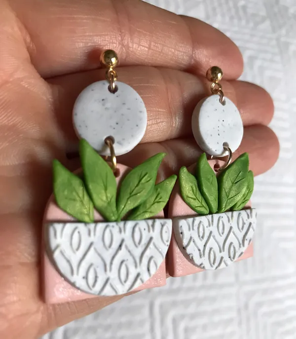 Handmade Polymer Clay Earrings - Image 3
