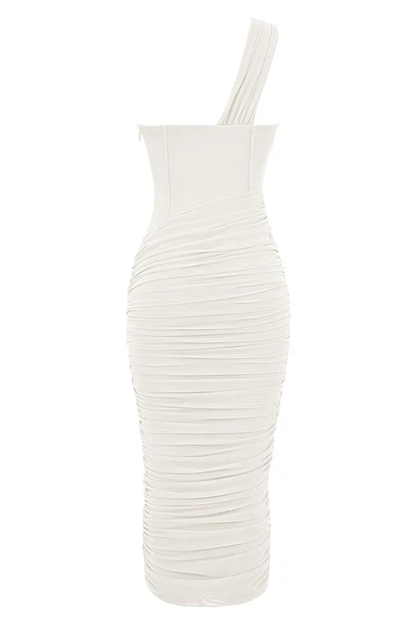 House Of CB Valentina Asymmetric Cutout One-Shoulder Midi Dress size S - Image 3