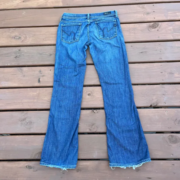 Citizens of Humanity Jeans Y2K Low Rise Flare Ingrid 002 Dark Wash‎ Size 28 - Image 2