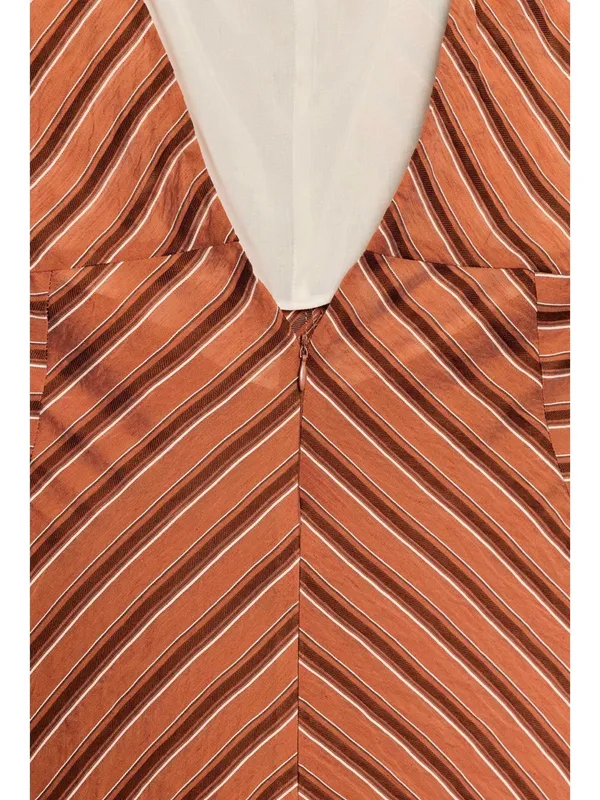 ZARA Sleeveless Striped Midi Dress - Image 8