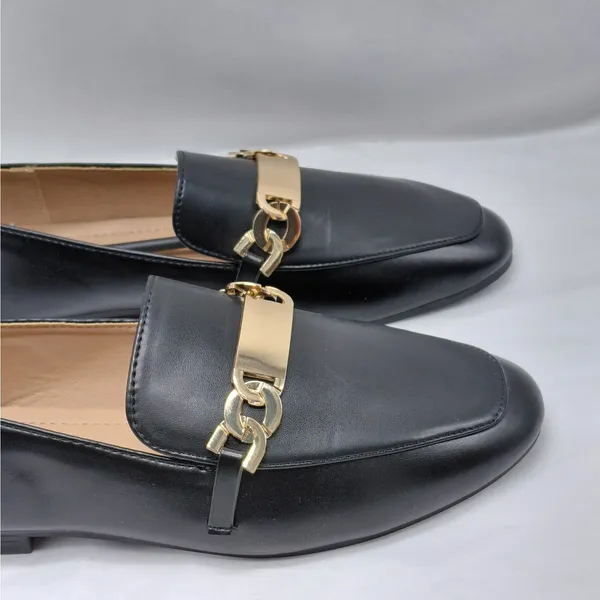 Yoki Edline-36 Women's Dress Loafers Size 6 Black Slip On Casual Comfort Shoes - Image 3