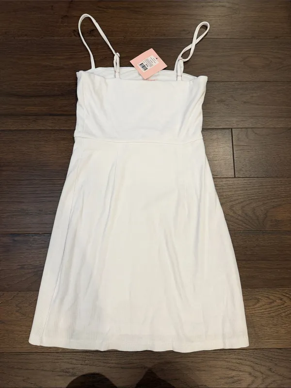 Showpo. Island Babe Mini Ribbed Spaghetti Strap Dress Size 4 NWT - C27-151 - Image 8