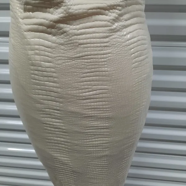 Forever 21 Bodycon Stretch Knit Midi Dress Womens Small Croc Print Date Night - Image 6