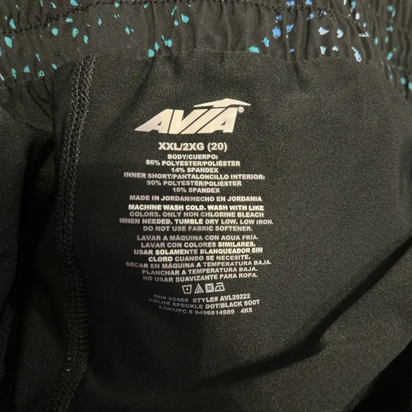 Avia Shorts Athletic Women’s Black Lined XXL - Image 3