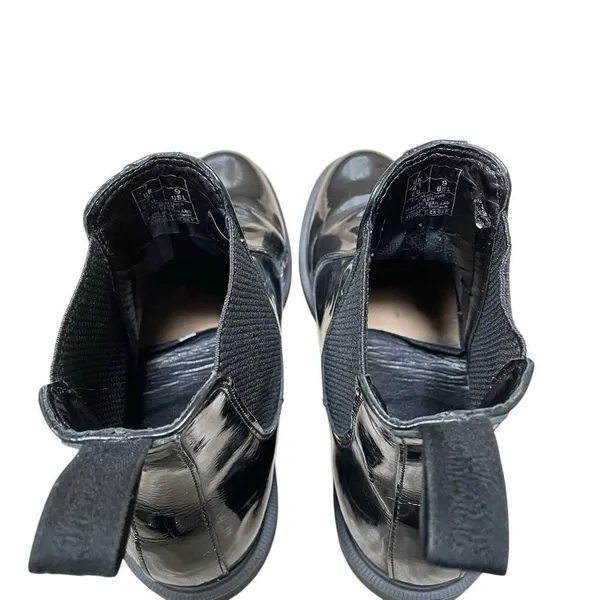 Dr. Martens Flora‎ Smooth patent leather Chelsea boots women’s 9/41black grunge - Image 8