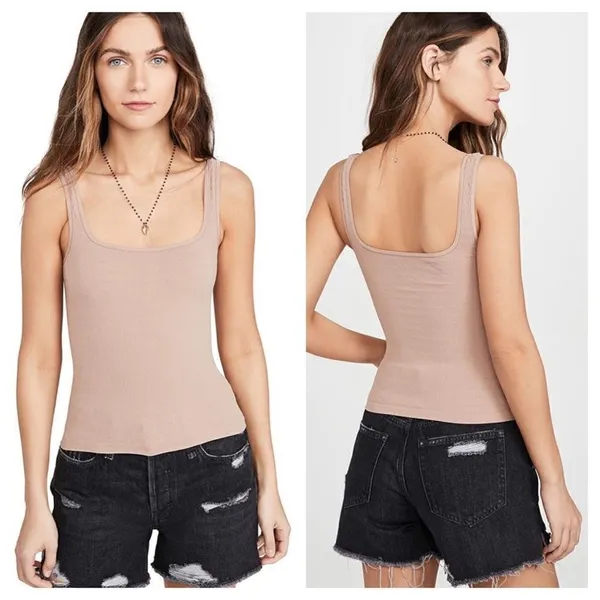 Free People‎ Intimately Free Women's Square One Seamless Cami size M/L NWT Nude - Image 2