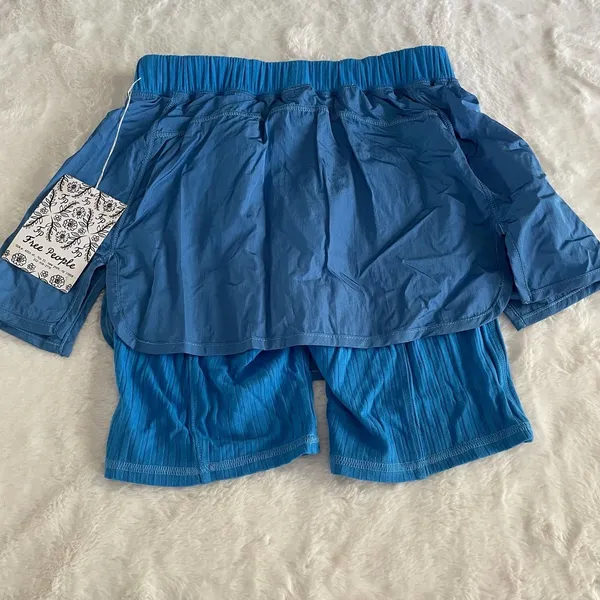 nwt new free people movement blue skort size extra small XS - Image 3