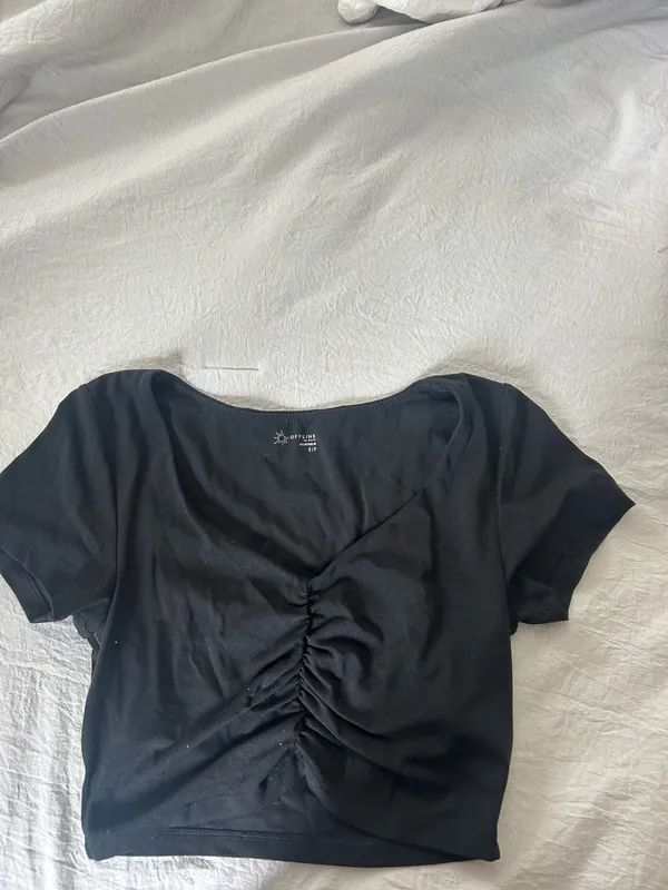 Offline By Aerie Real Me Ruched T-Shirt - Image 3