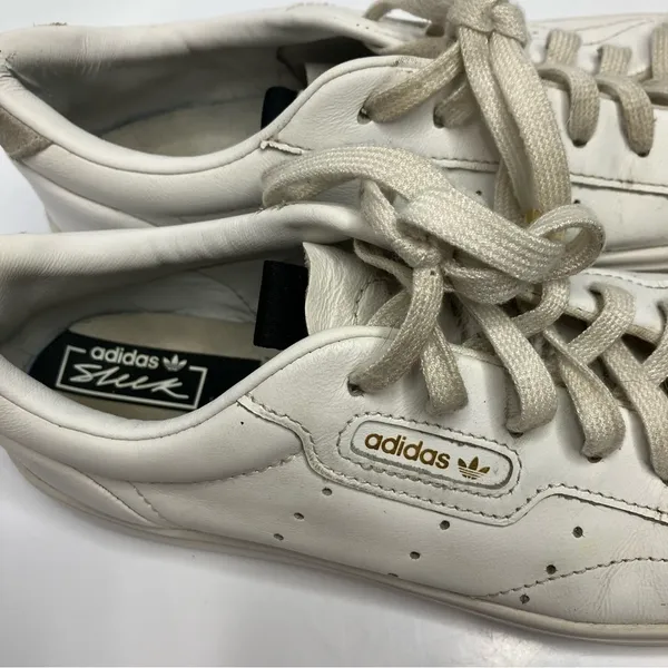 Adidas originals super sleek‎ white sneakers size 7 - Image 3