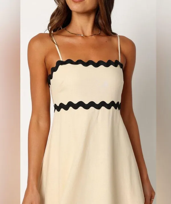 Petal + Pup Yana Maxi Dress in Cream Black Size XS - Image 4