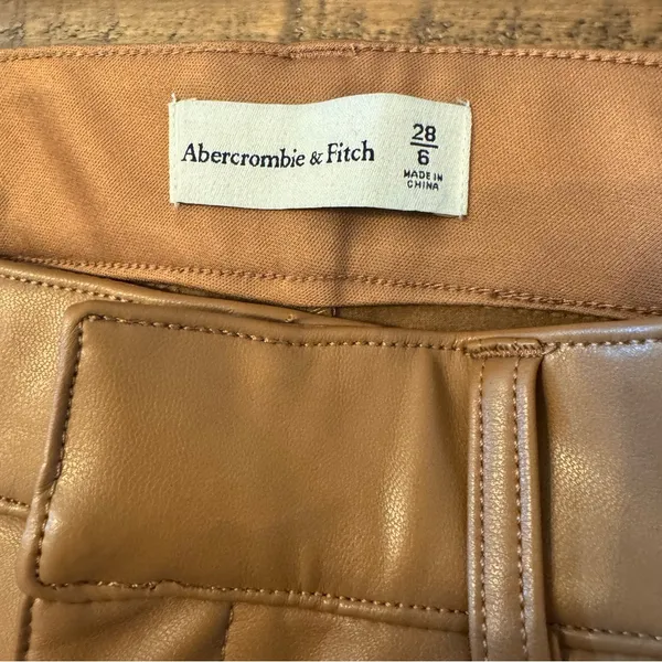 ABERCROMBIE Faux Leather‎ Pants - Image 4