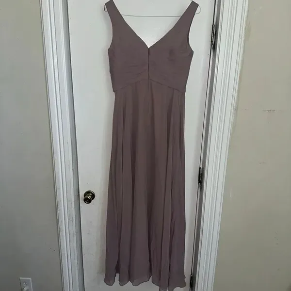 JJ’s House dusty lavender chiffon bridesmaid evening dress - Image 5