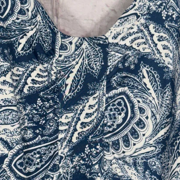 Misimu Small Maternity Blue Paisley Maxi Dress - Image 6