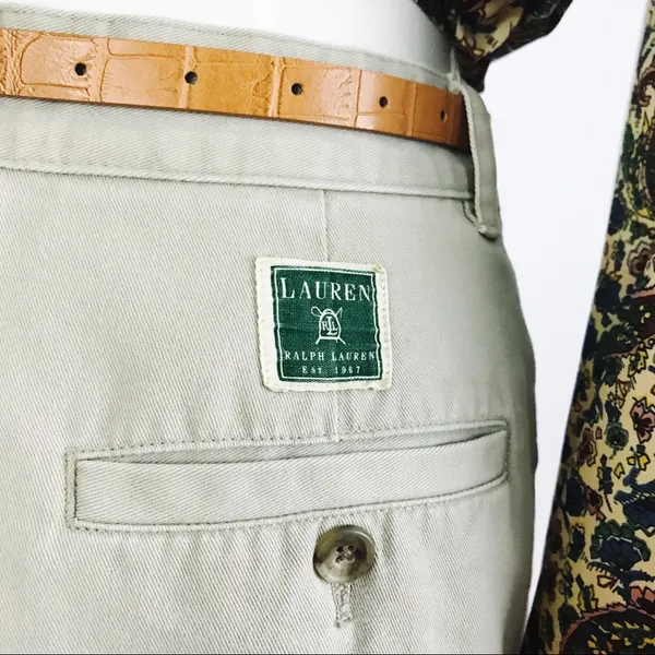 Vintage Ralph Lauren High-Waisted Cotton Shorts | Size 6 - Image 7
