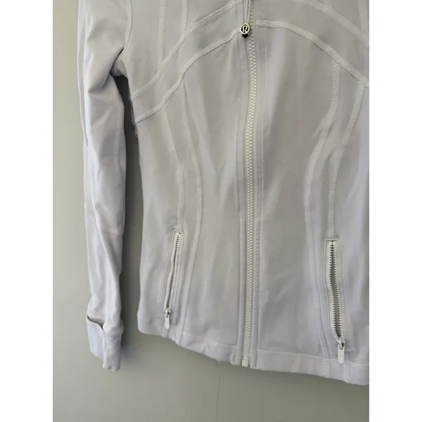 Lululemon Define Jacket Womens Size 2 Light Purple Full Zip Thumbholes - Image 7