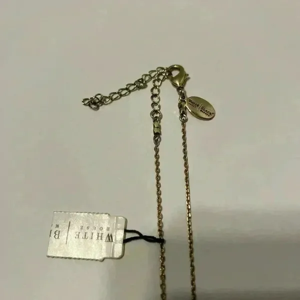 WHITE HOUSE BLACK MARKET brown beaded drop‎ necklace - Image 4