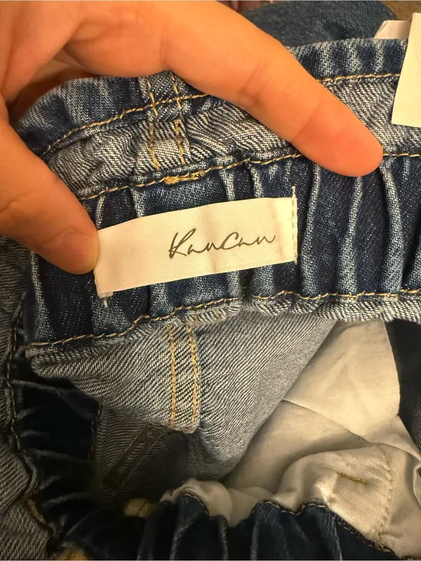 KanCan Olivia Ultra High Rise Paperbag Boyfriend Jeans NWT Small - Image 11