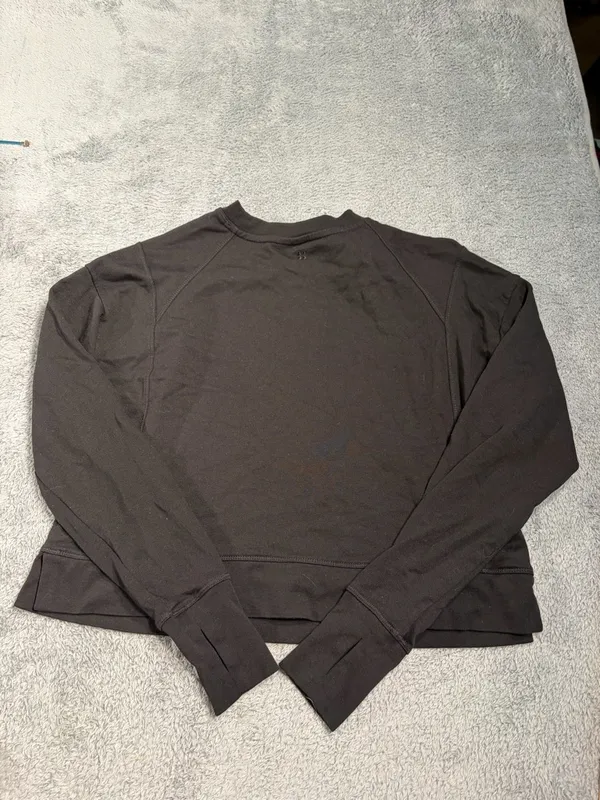 Sweaty Betty Cropped Black Long Sleeve Sweatshirt 4-6 small - Image 11