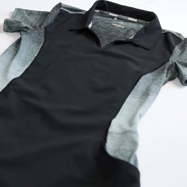 Adidas Women's Black Grey Golf Range Dress Short Sleeve‎ V-Neck Pockets Size XS - Image 12