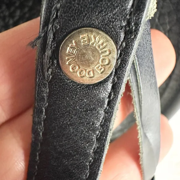Dooney & Bourke Vintage Pebbled Leather Crossbody Bag Black P19 - Image 12