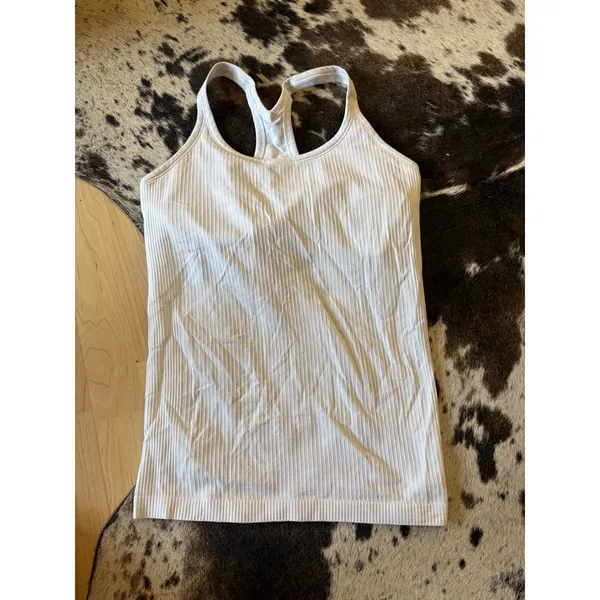 Lululemon Ebb To Street‎ Tank II In White Size 8 - Image 2