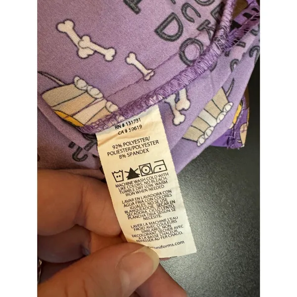 Prints By Maevn Scrubs Halloween Dogs Vet Women Size XS Uniform Medical - Image 5